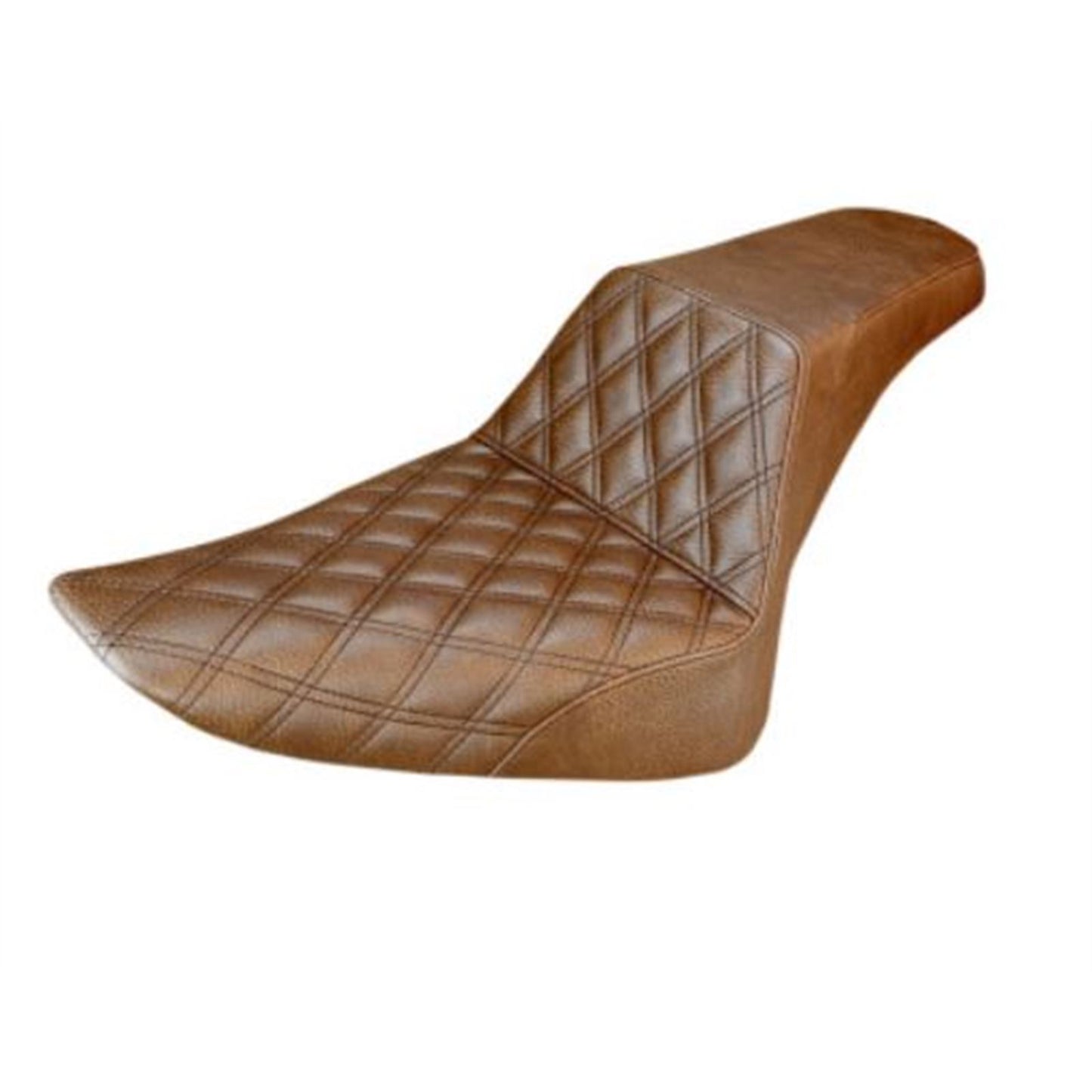 Saddlemen Step Up Seat - Lattice Stitched - Brown - FLS [MPN: 812-26-172BR]_639658