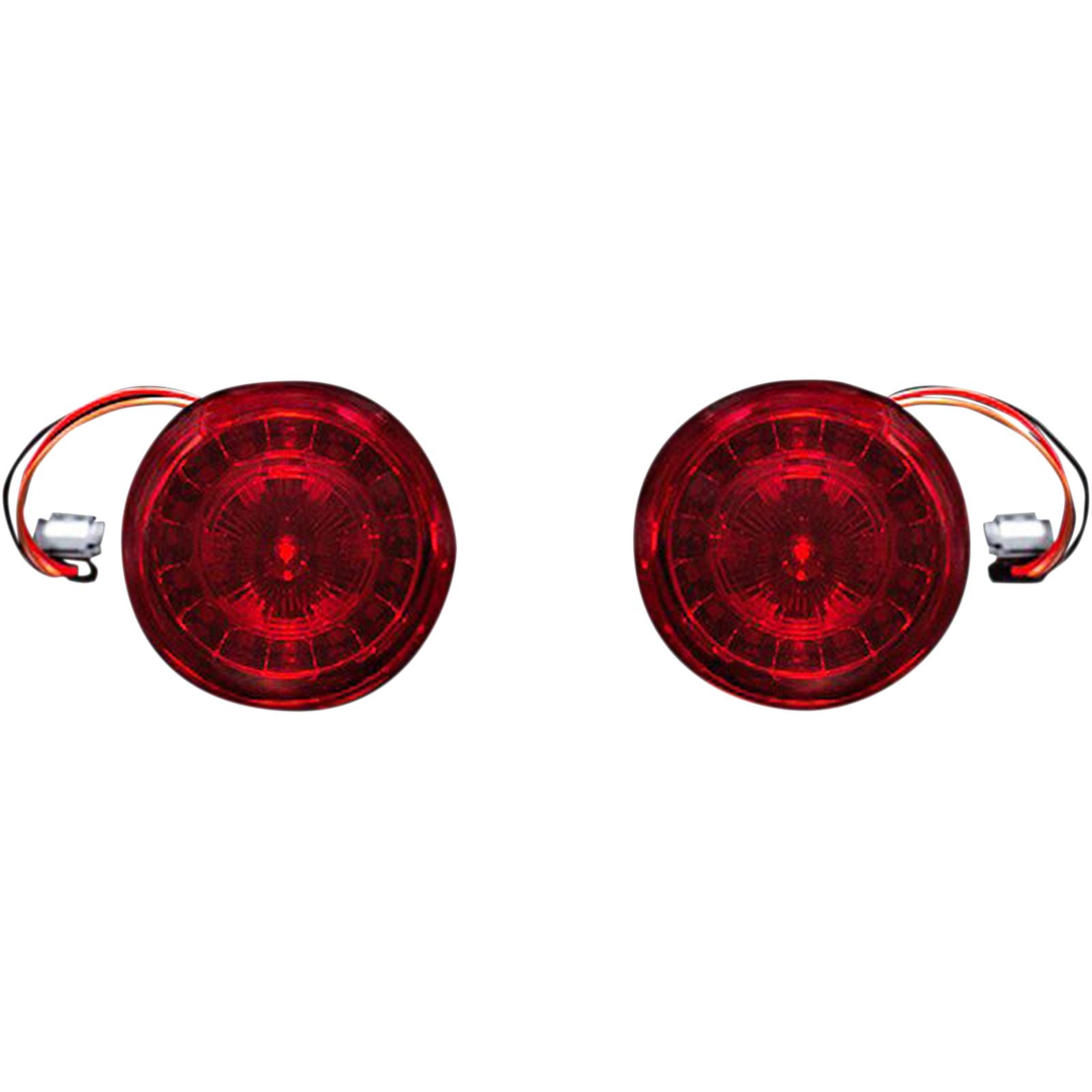 Custom Dynamics Rear Turn Signal Insert - JAE Bases - Red PB-RR-JAE_367493