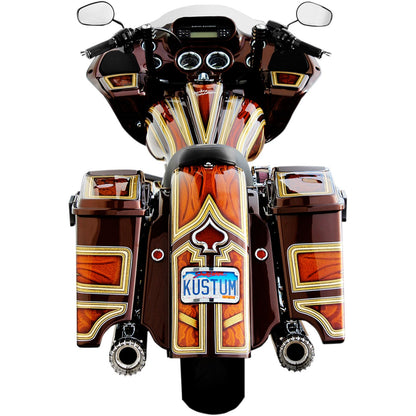 Klock Werks The One Rear Fender - Frenched - Black - Steel [MPN: KW05-01-0304]_409352