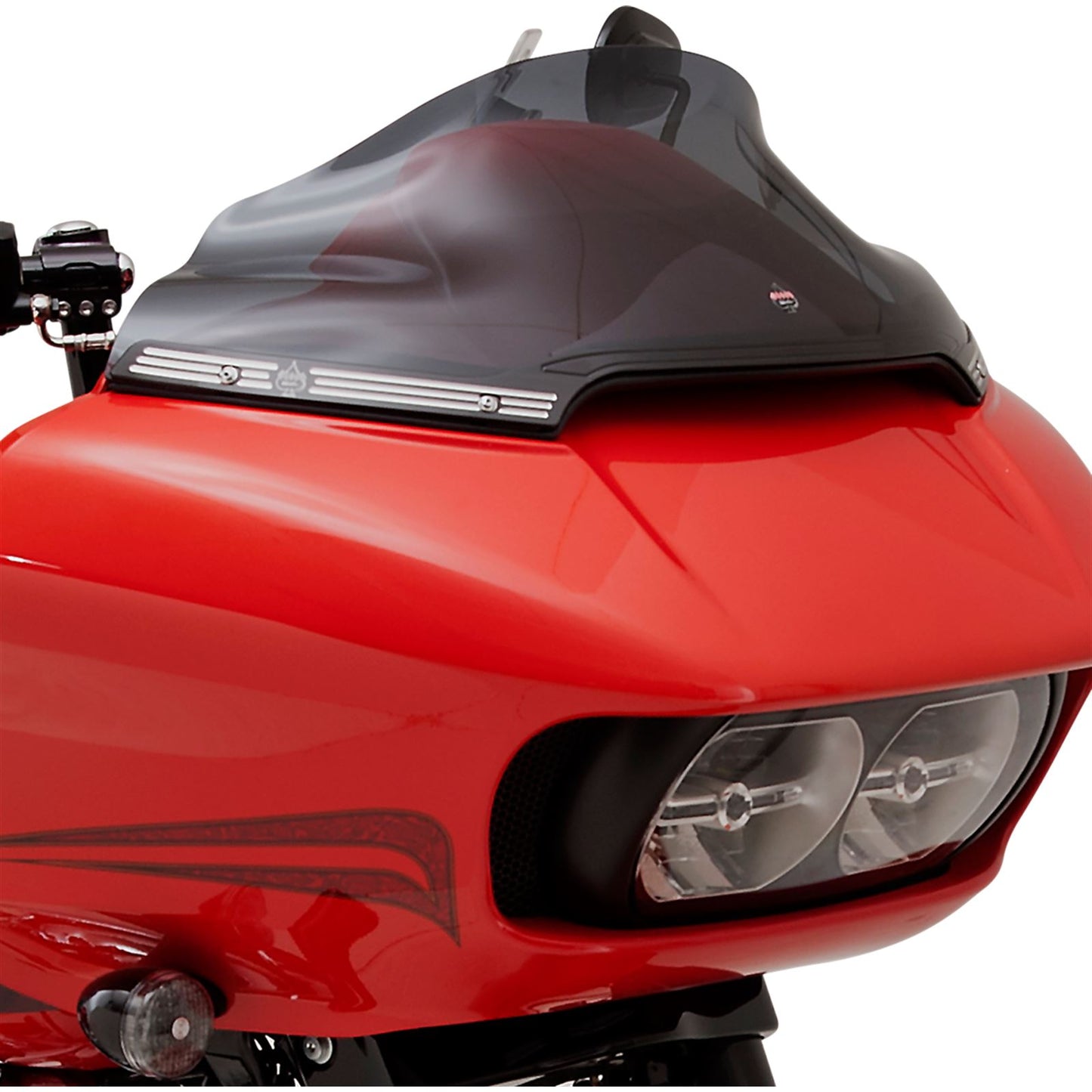 Klock Werks Windshield Trim - Logo - Black - FLTR 15+ [MPN: KW05-01-0459]_409859