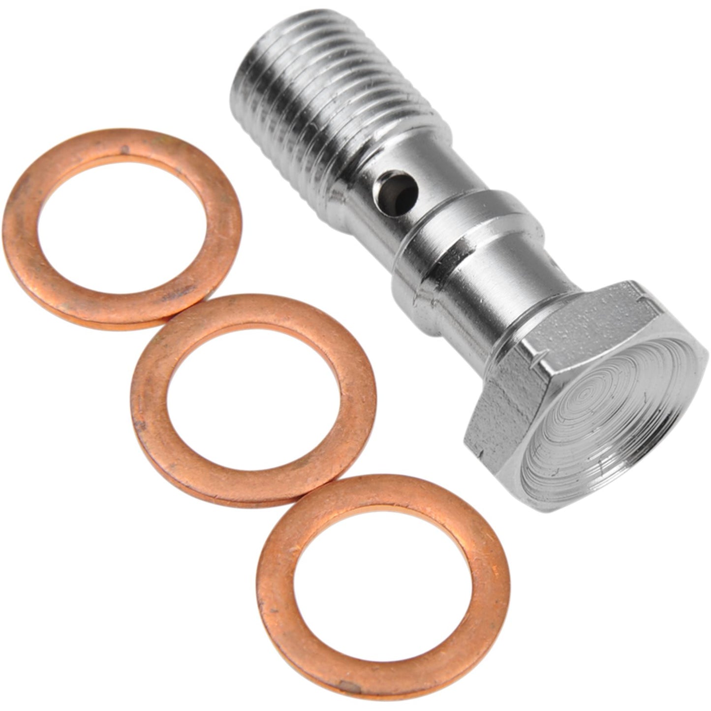 Goodridge Banjo Bolt - 10mm x 1 - Double - Chrome [MPN: P993-03-31CH]_392002