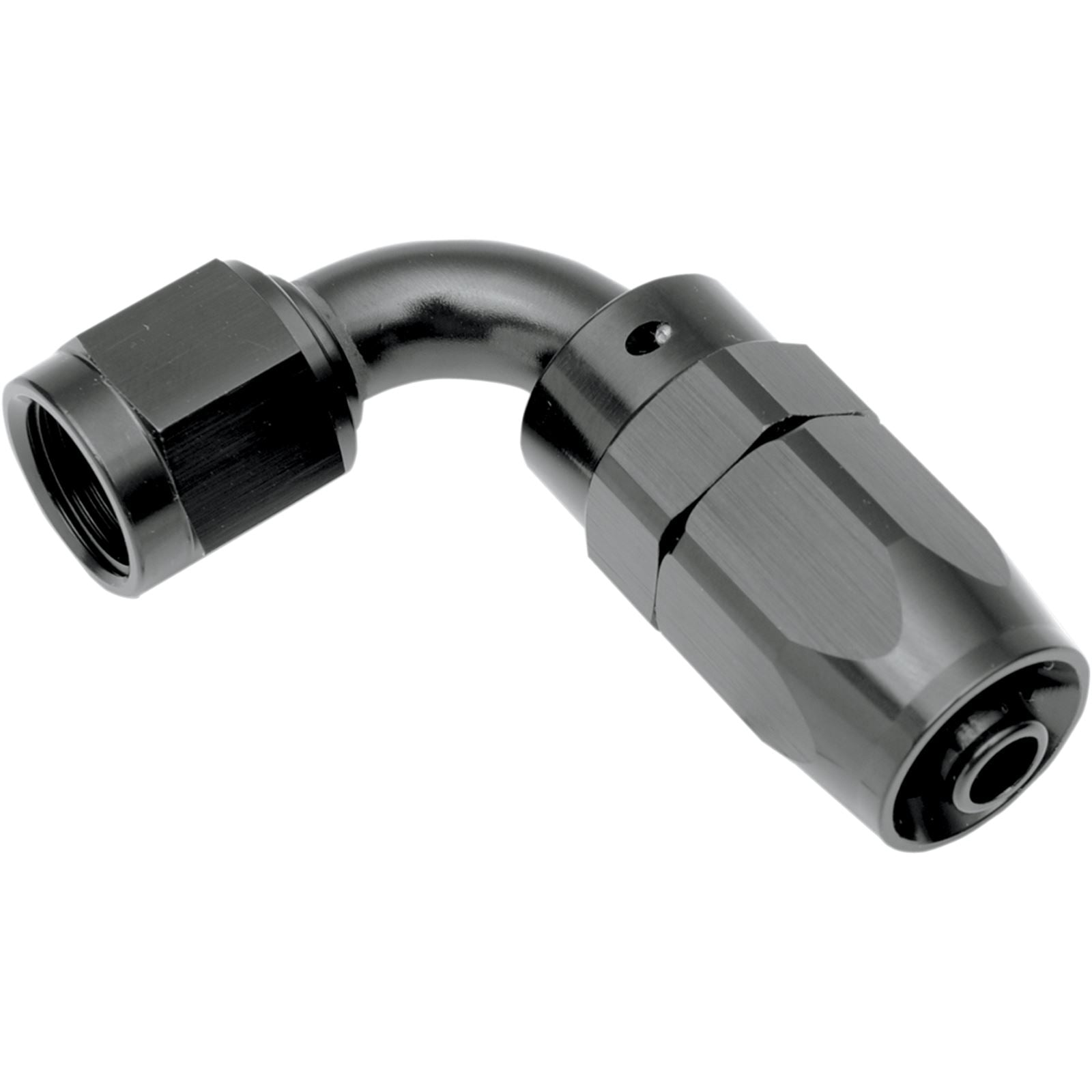 Goodridge -6 Oil Line Fitting - Black - 45-Degree - Hose End [MPN: P1136-4506BK]_391700
