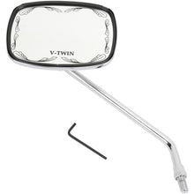 Emgo Die-Cast Mirror - Scrolled - V-Twin 20-21751_381790