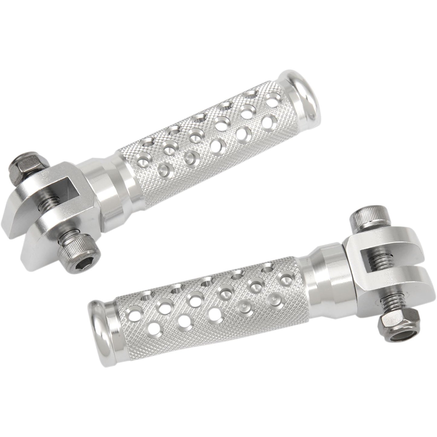 Emgo Footpegs - Slash-Cut - Silver 50-11241A_381705