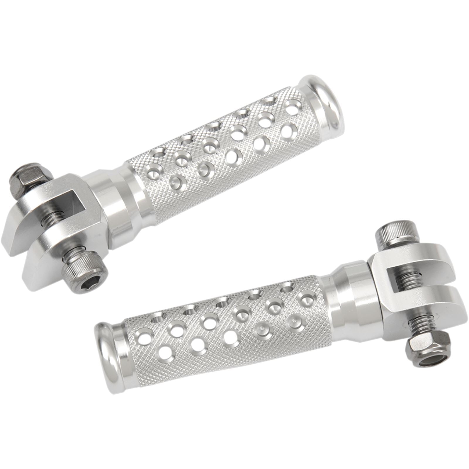 Emgo Footpegs - Slash-Cut - Silver 50-11241A_381705