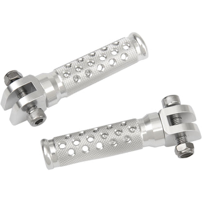 Emgo Footpegs - Slash-Cut - Silver 50-11241A_381705
