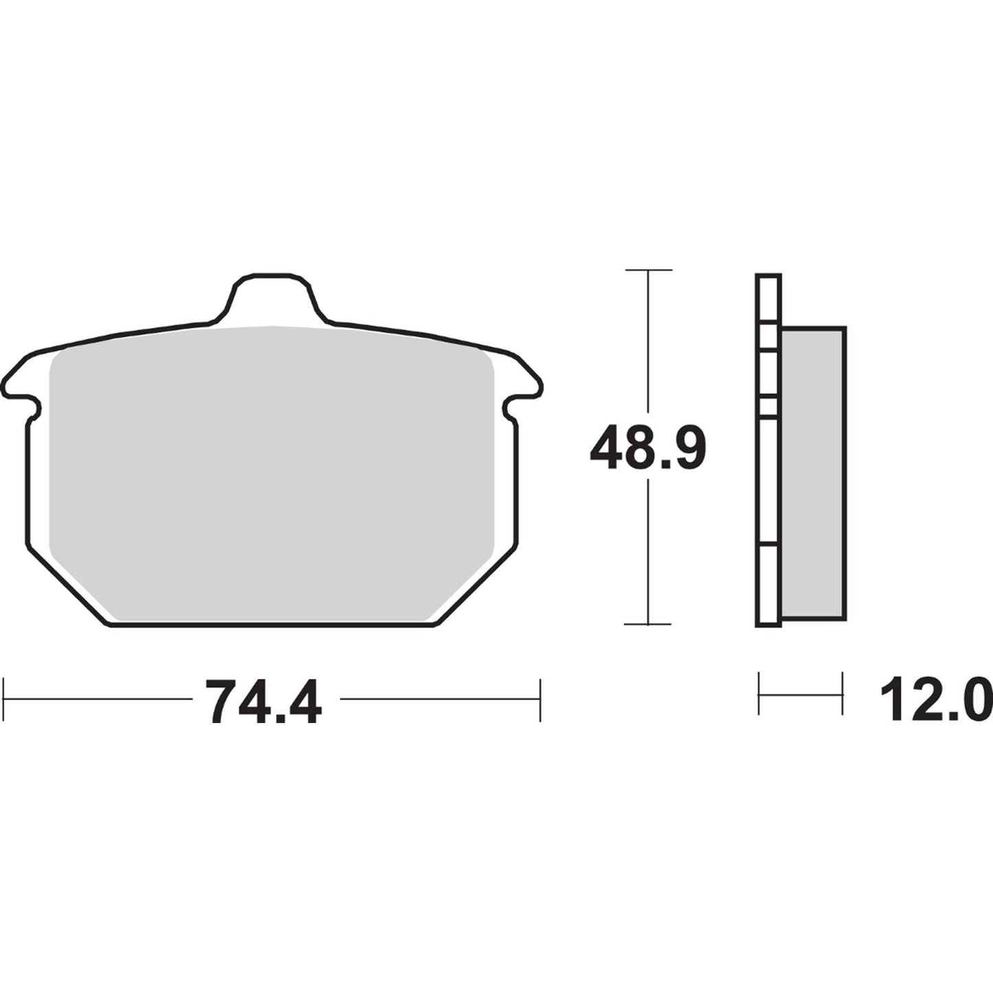 SBS Ceramic Brake Pads for Harley-Davidson [MPN: 549H.HF]_471451