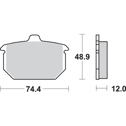 SBS Ceramic Brake Pads for Harley-Davidson [MPN: 549H.HF]_471451
