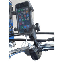 Gears Dual USB Charger - 1" Ball Mount - Chrome [MPN: 100366-15]_390558