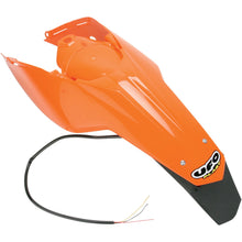 UFO Plastics Enduro Rear Fender with Light - '98-'20 for KTM Orange [MPN: KT03097-127]_487571