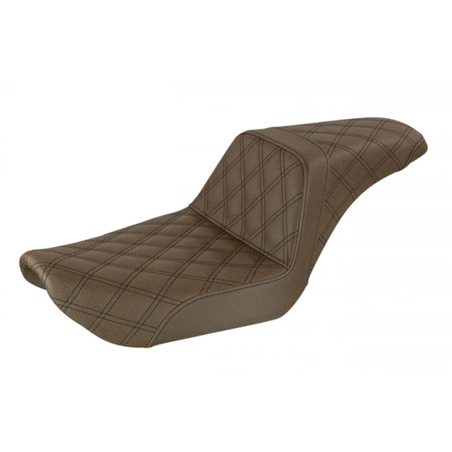 Saddlemen Step Up Seat - Lattice Stitched - Brown - Dyna 896-04-175BR_764572