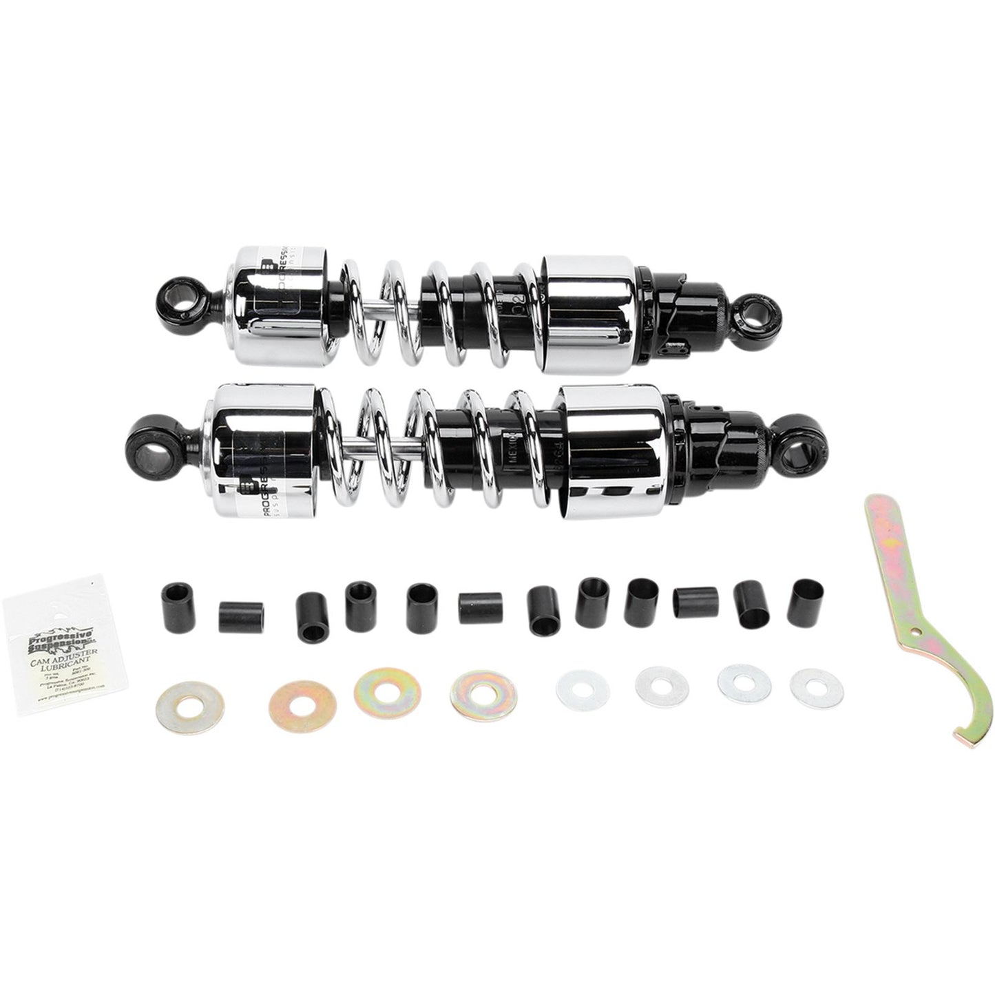 Progressive Suspension Shocks - 412 Cruiser Series - Chrome - 13" - Standard/Heavy Duty 412-4212C_459614