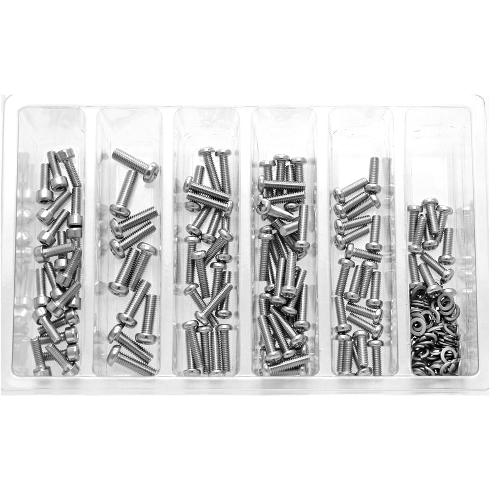 Bolt MC Hardware Carburetor Float Bowl Screws Assortment - 210-Piece Kit SV-CARBSCRW_1002376