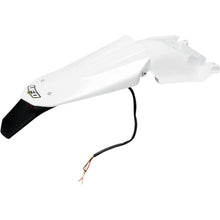 UFO Plastics Enduro Rear Fender with Light - White [MPN: HU03333-041]_487559