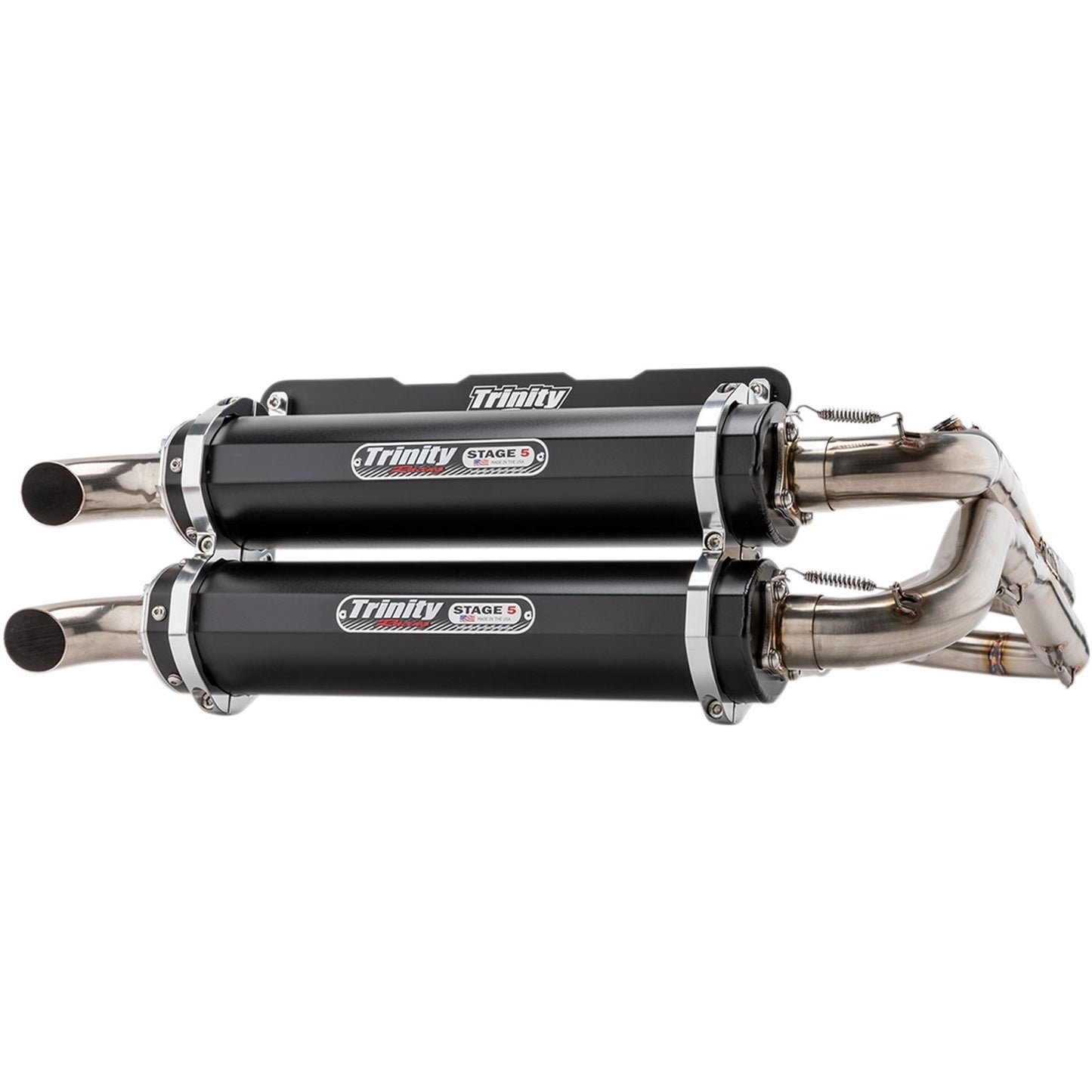 Trinity Racing Exhaust - Black - Dual [MPN: TR-4166D-BK]_485718