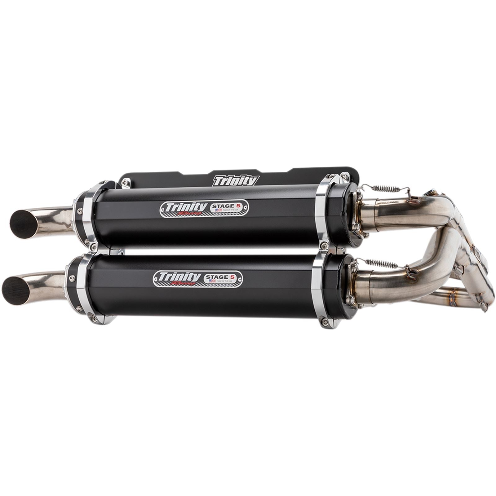 Trinity Racing Exhaust - Black - Dual [MPN: TR-4166D-BK]_485718