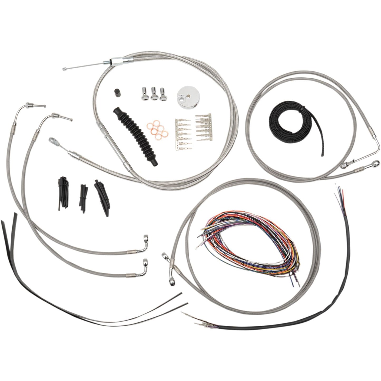 LA Choppers 12" - 14" Cable Kit fits Harley-Davidson Road Glide with ABS [MPN: LA-8050KT2-13]_415263