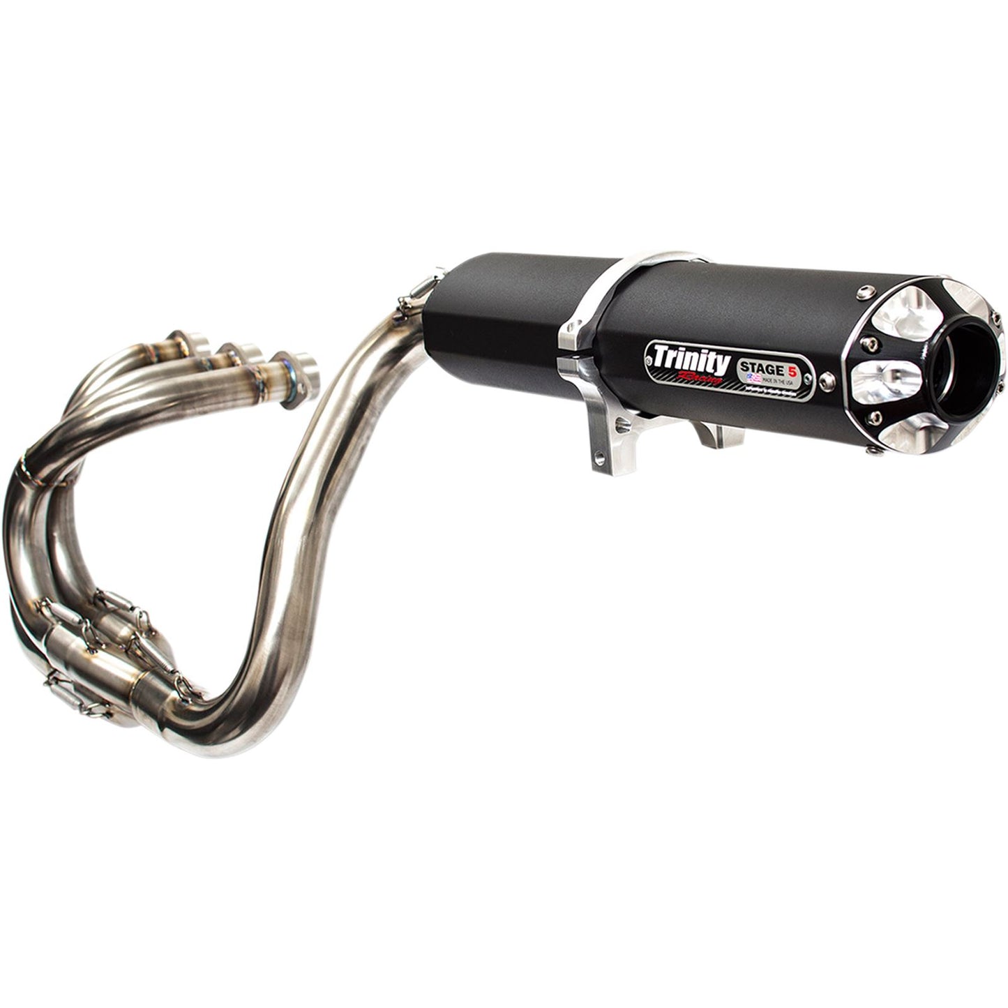 Trinity Racing Exhaust - Black - Single [MPN: TR-4155F-BK]_485680