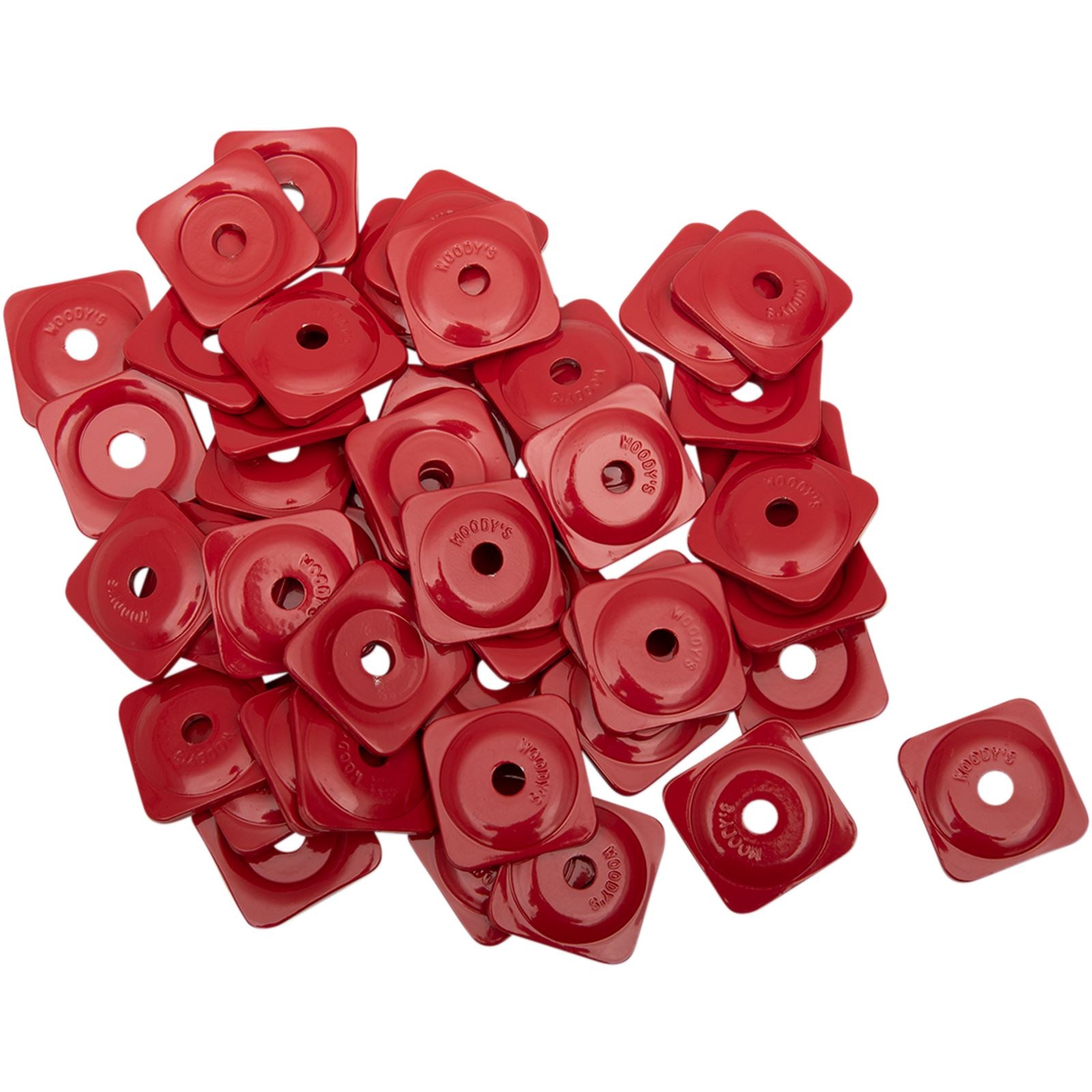 Woodys Support Plates - Red - Square - 48/Pack ASG-3790-48_497386