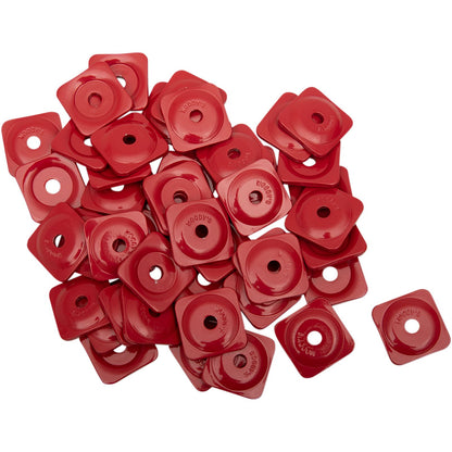 Woodys Support Plates - Red - Square - 48/Pack ASG-3790-48_497386