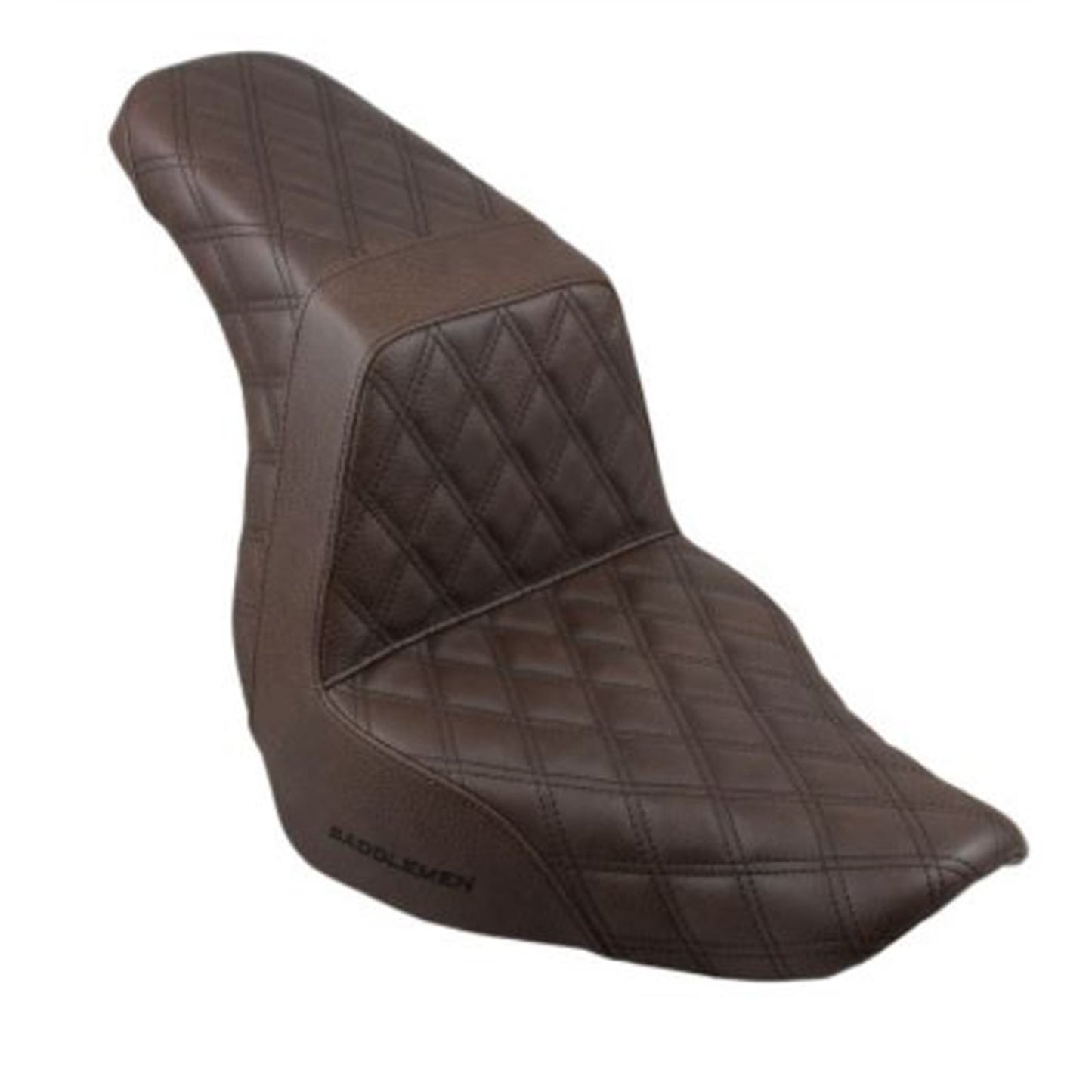 Saddlemen Step Up Seat - Lattice Stitched - Brown 818-29-175BR_639800