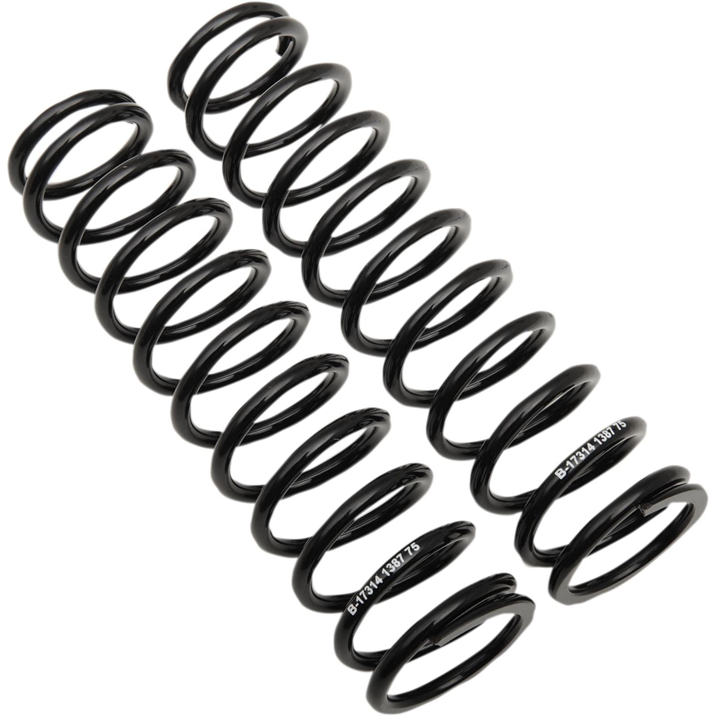 Progressive Suspension Shock Springs - 12-Series - Black - 75 lb/in 03-1387B_459445
