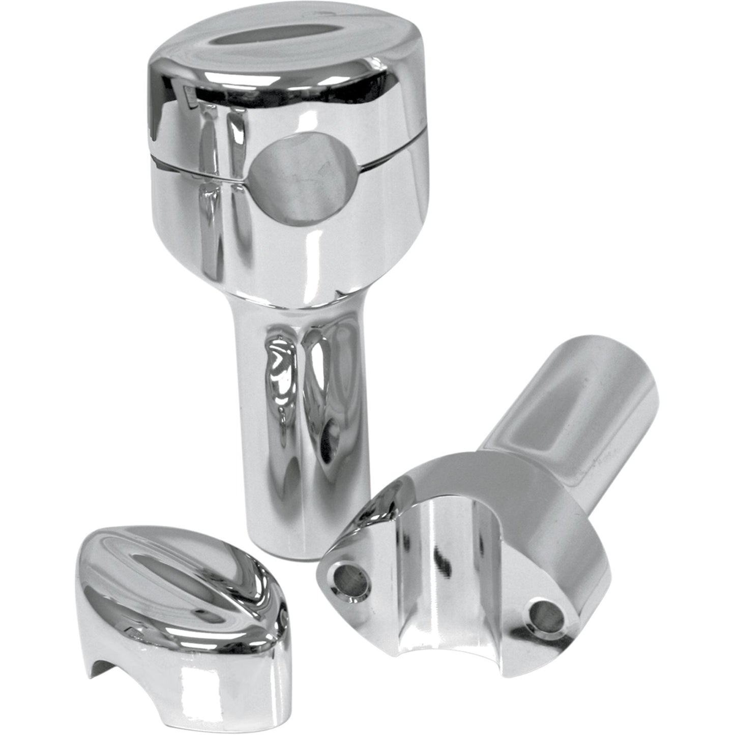 LA Choppers Chrome 4" Mohawk Risers for 1" Handlebars [MPN: LA-7401-04]_414773