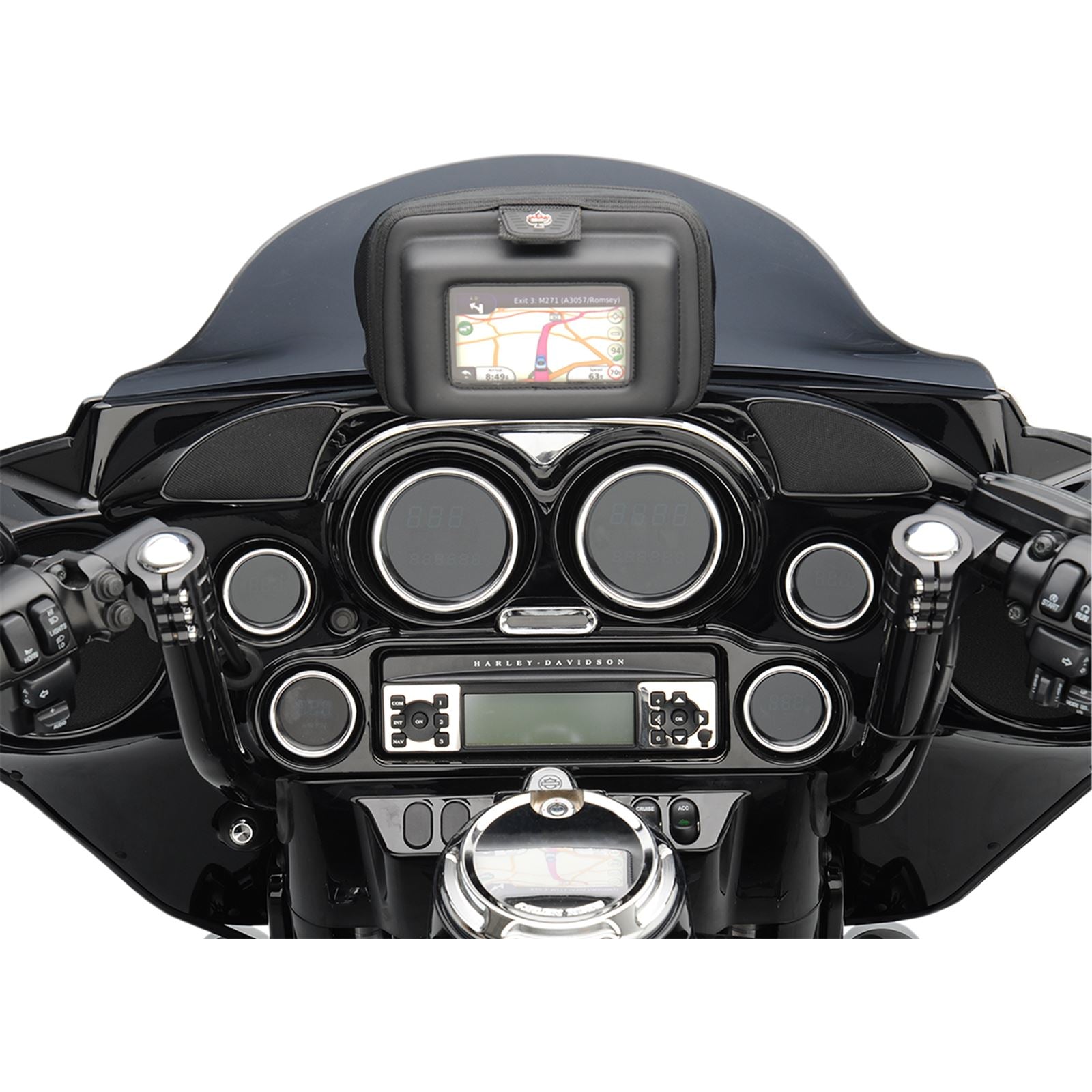 Hogtunes Dash Trim/Tweeter Pod for Harley-Davidson  HF-1_394230
