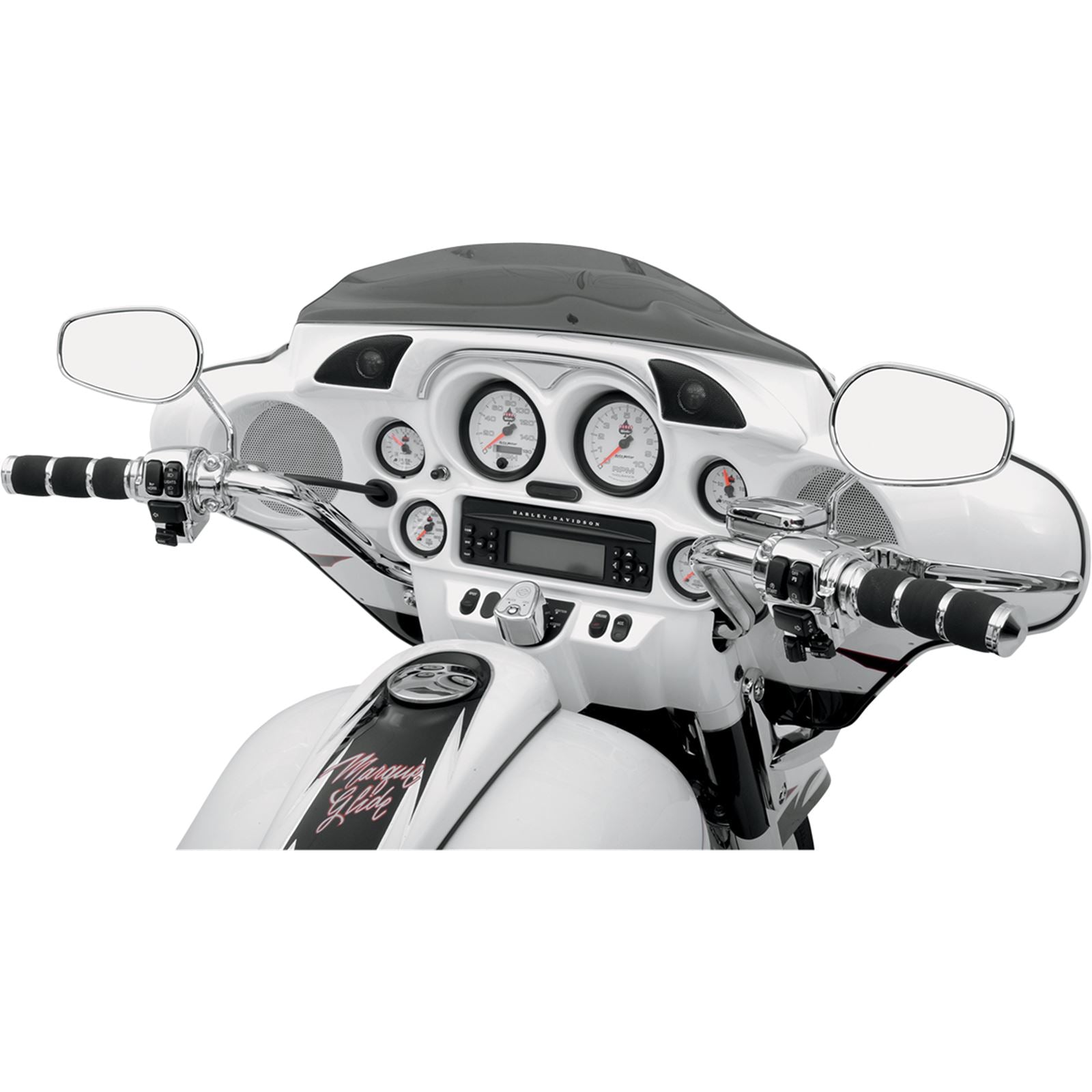 Hogtunes Dash Trim/Tweeter Pod for Harley-Davidson  HF-1_394236