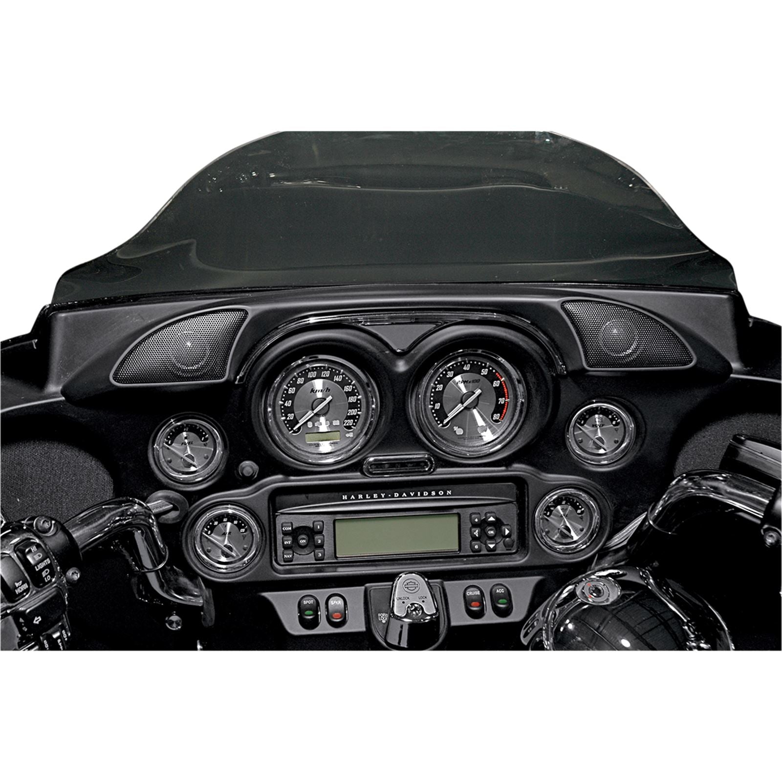 Hogtunes Dash Trim/Tweeter Pod for Harley-Davidson  HF-1_394238