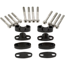 Emgo Black 7/8" Handlebar Riser Kit 23-09371_380984