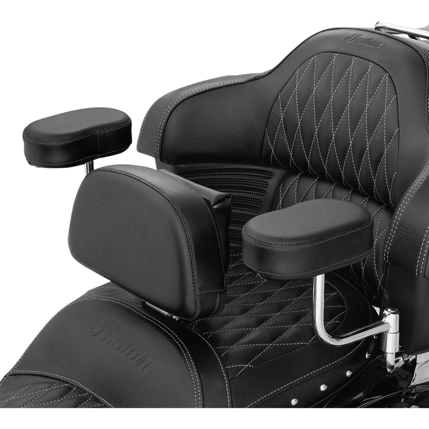 Show Chrome Black Armrest for Indian 30-202_473749