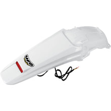 UFO Plastics Enduro Rear Fender with LED - White - '05-'16 CRF450X [MPN: HO04603-041]_487532