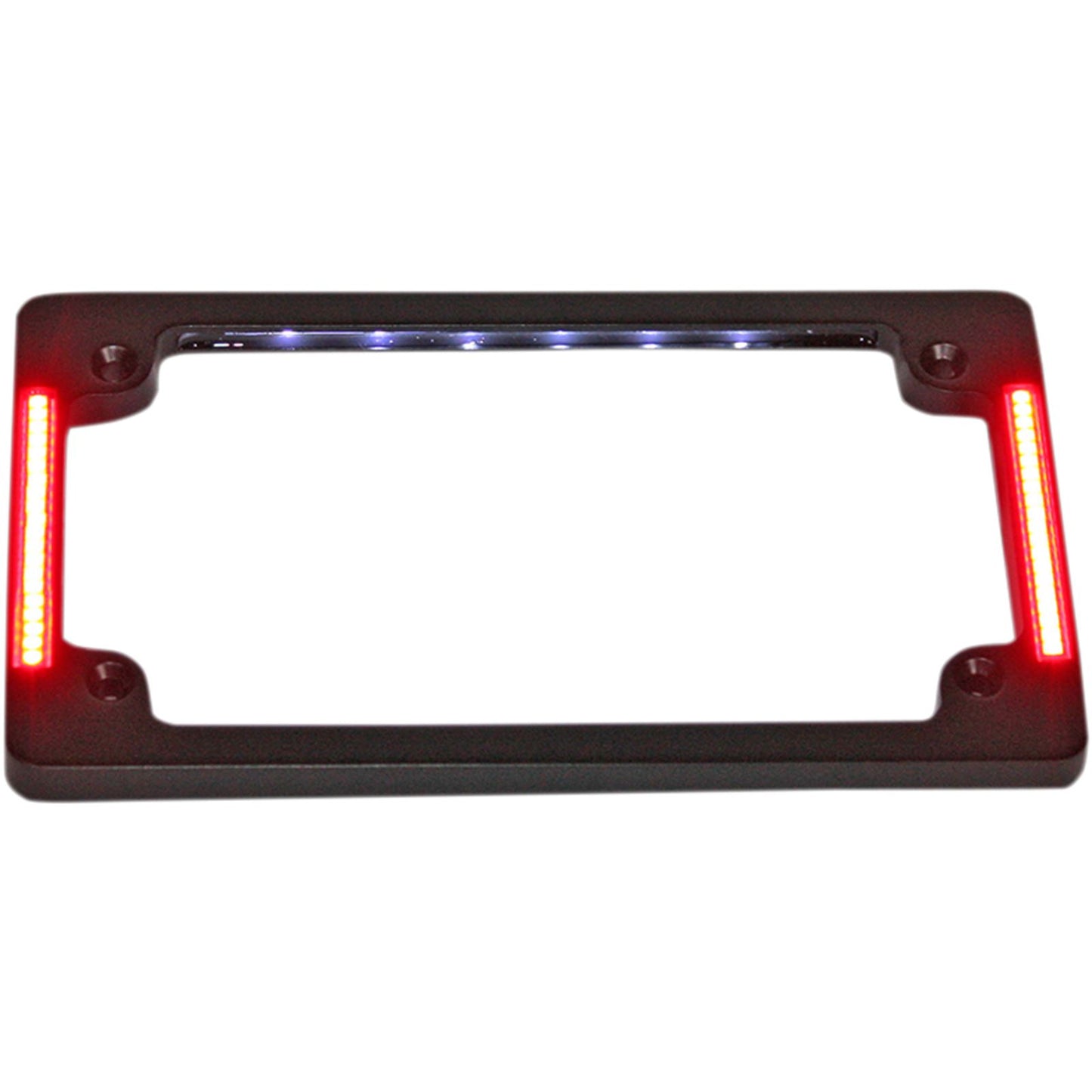 Custom Dynamics License Plate Frame with LED - Flat - Black TF07-B_367580