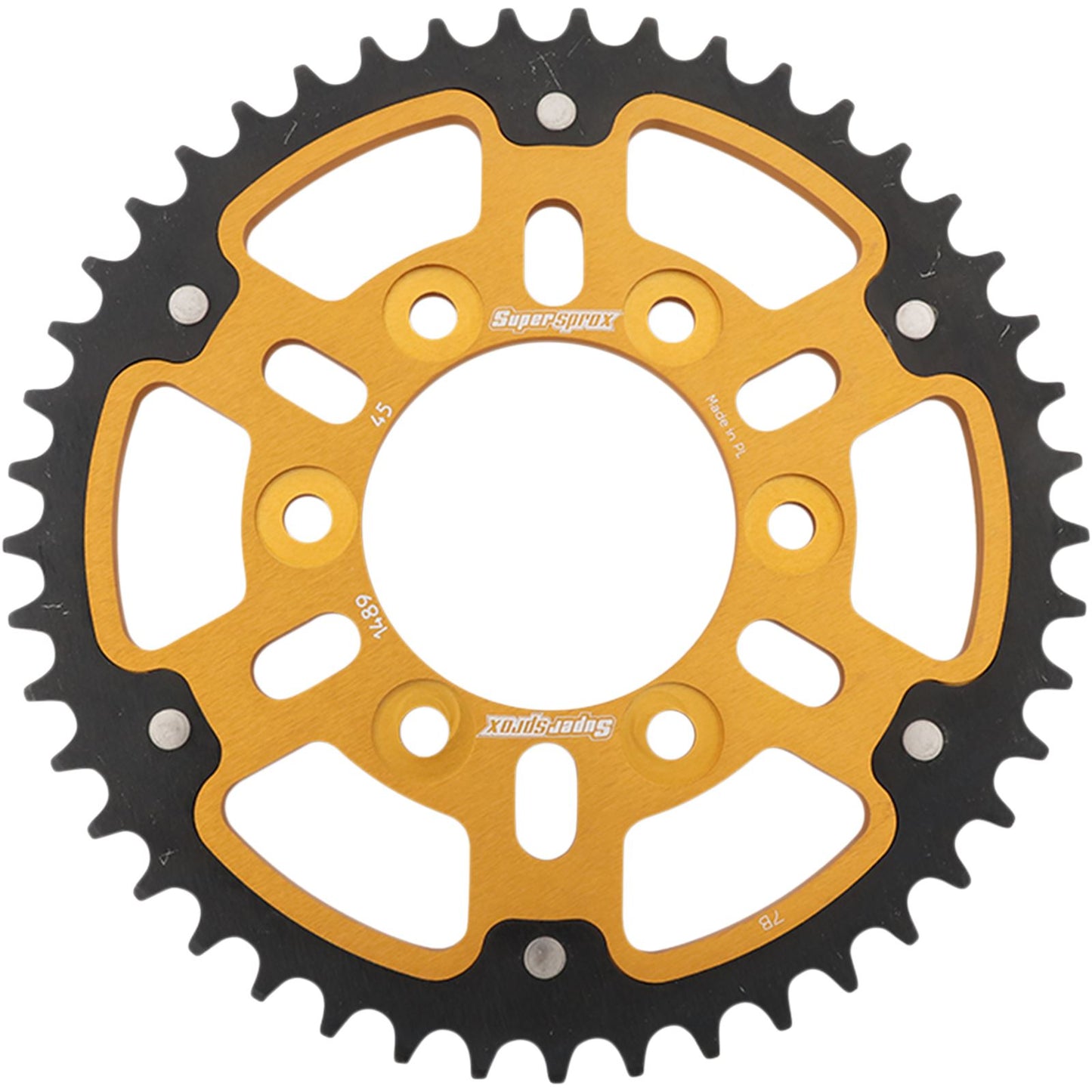 Supersprox Stealth Rear Sprocket 45T Gold Fits Kawasaki OPEN BOX [MPN: RST-1489-45-GLD]_2348184