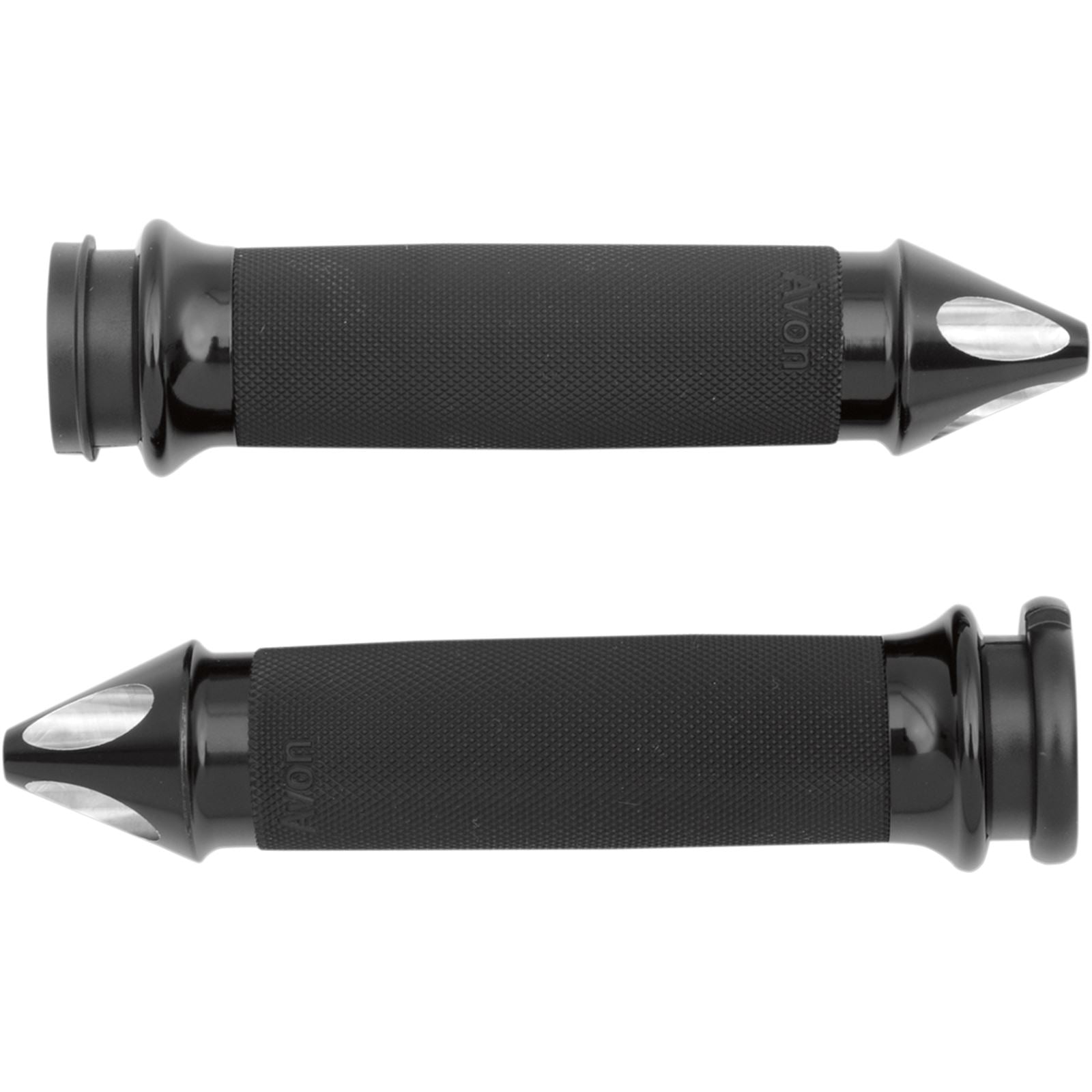 Avon Grips Black Custom Spike End Grips for Throttle by Wire CC-86-AN-SPK-FL_347508