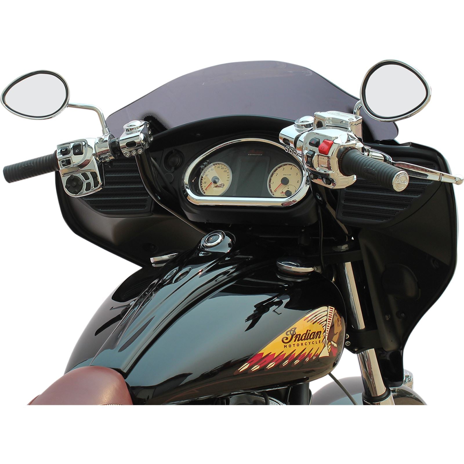 Klock Werks Black/Chrome Klip Hanger Handlebar [MPN: KW06-01-9011-BC]_409159
