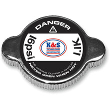 K&S Radiator Cap - Grip-Style - Chrome - 16 psi 58-1011_404365