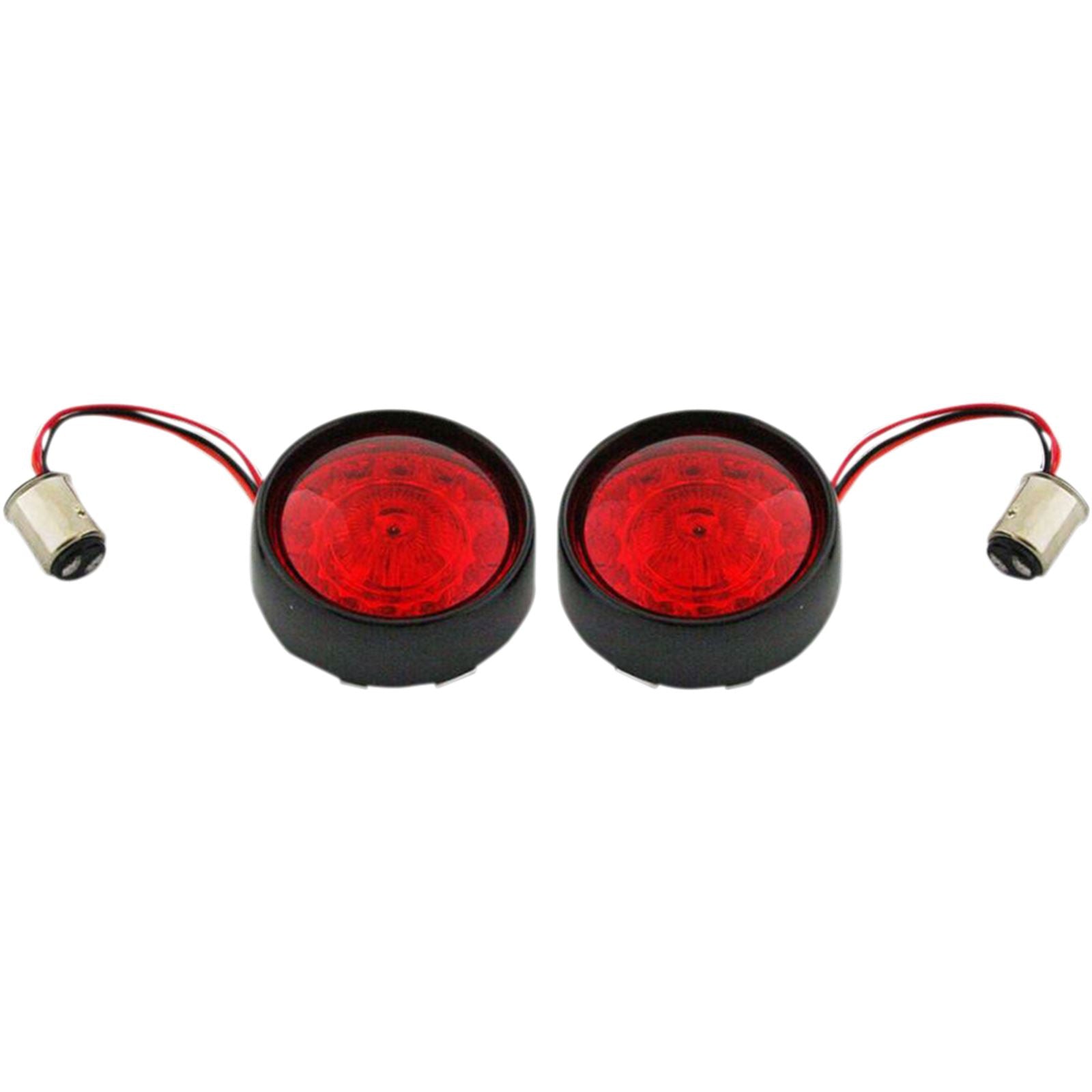 Custom Dynamics Bullet Turn Signal - 1157 - Gloss Black - Red Lens PB-BB-RR-1157BR_367480