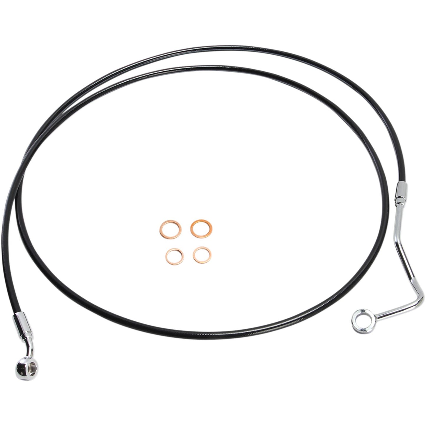 Magnum XR Upper Brake Line - 72" - Black/Chrome Fittings [MPN: SBC1401-72]_422689