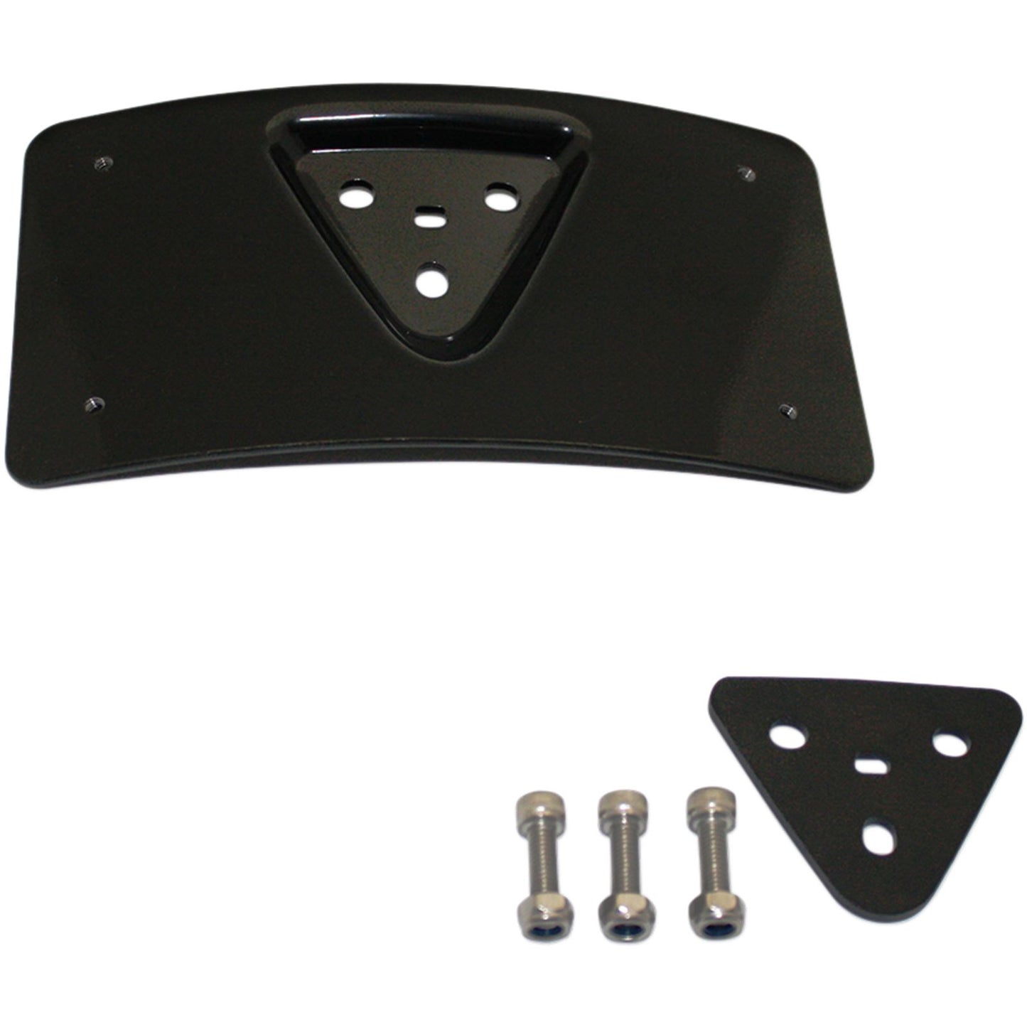 Custom Dynamics Radius License Plate Mount - Black CD-PFM-B_367587