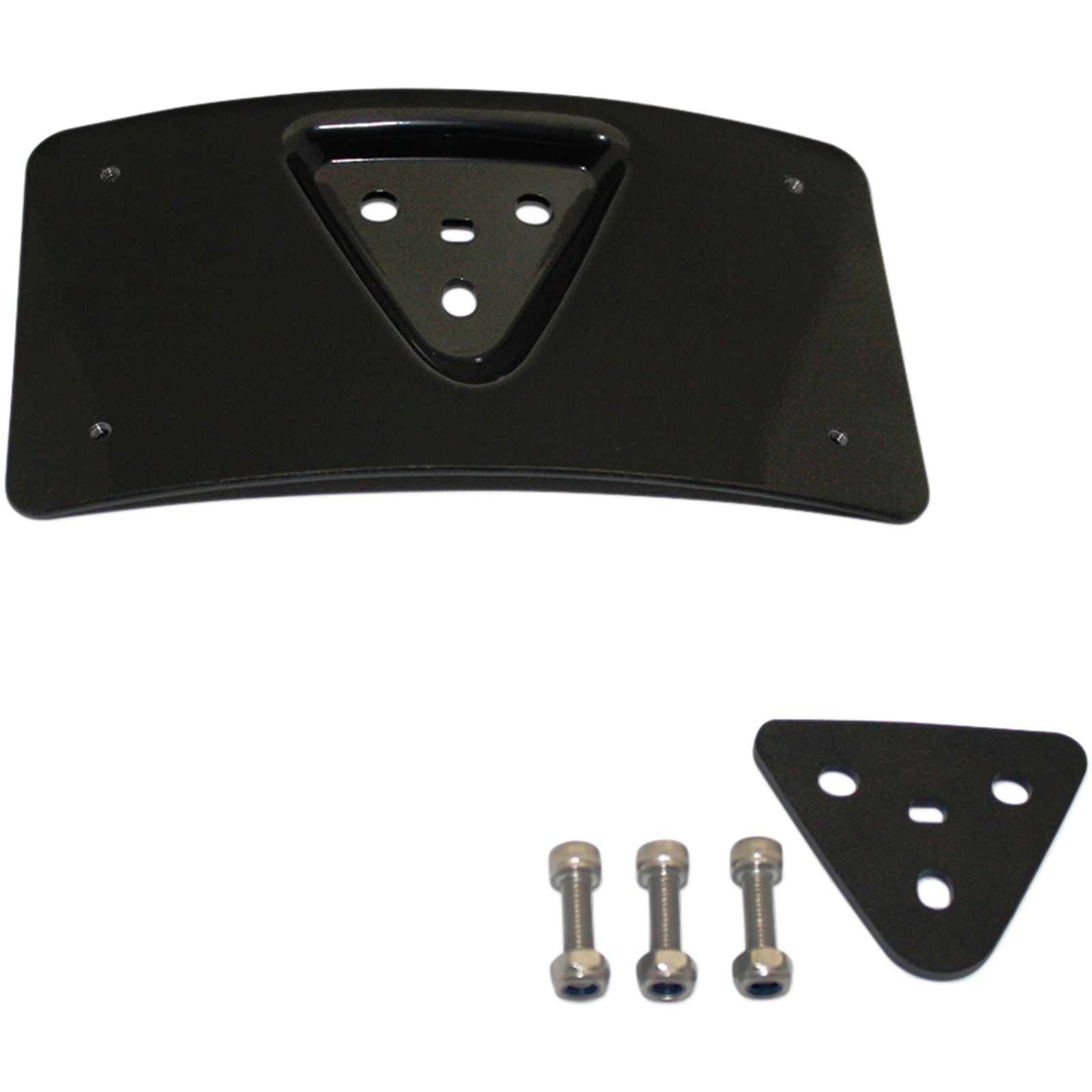Custom Dynamics Radius License Plate Mount - Black CD-PFM-B_367587