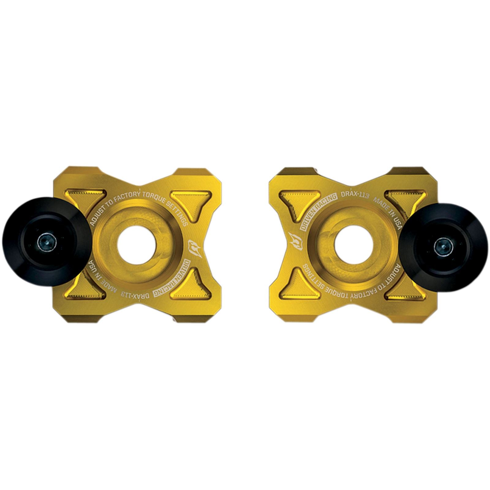 Driven Axle Block Sliders - For Kawasaki - Gold DRAX-113-GD_374679