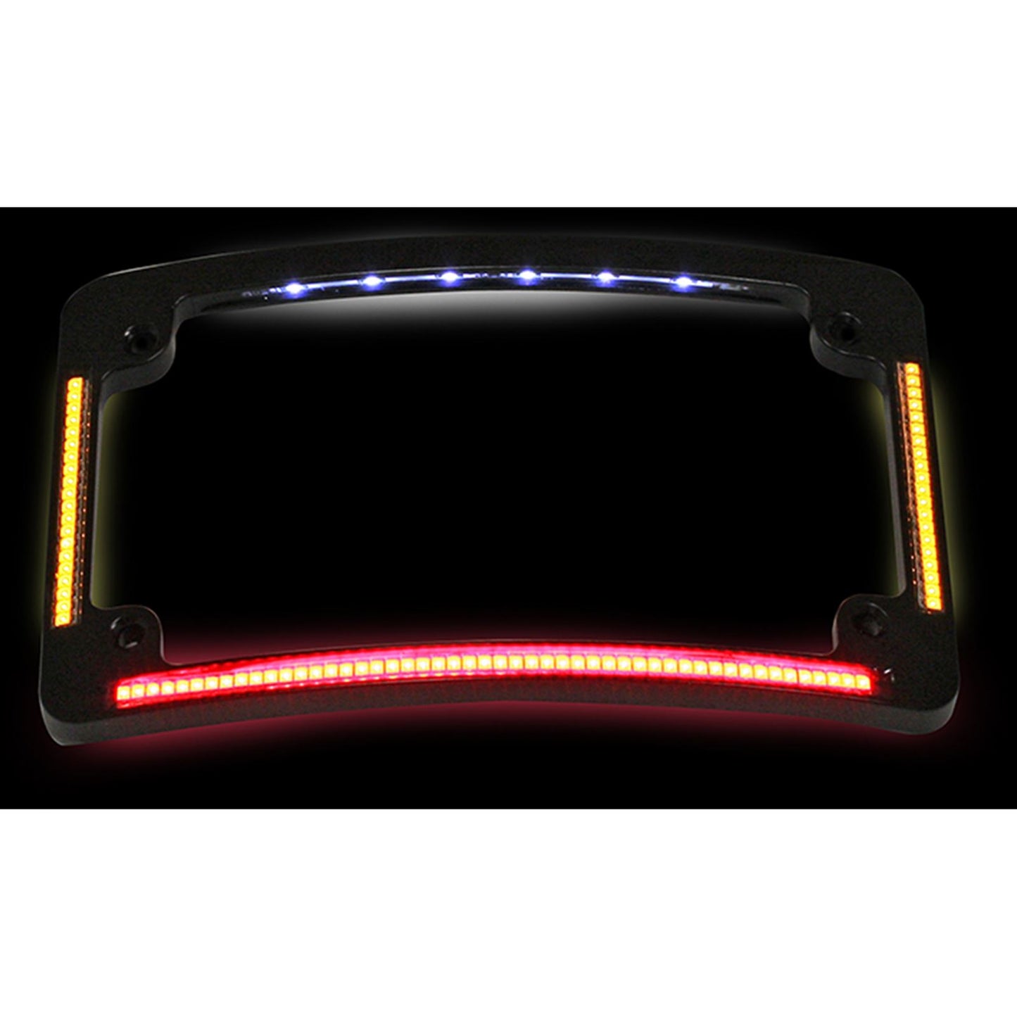 Custom Dynamics License Plate Frame - Radius - Black TF05-B_367571