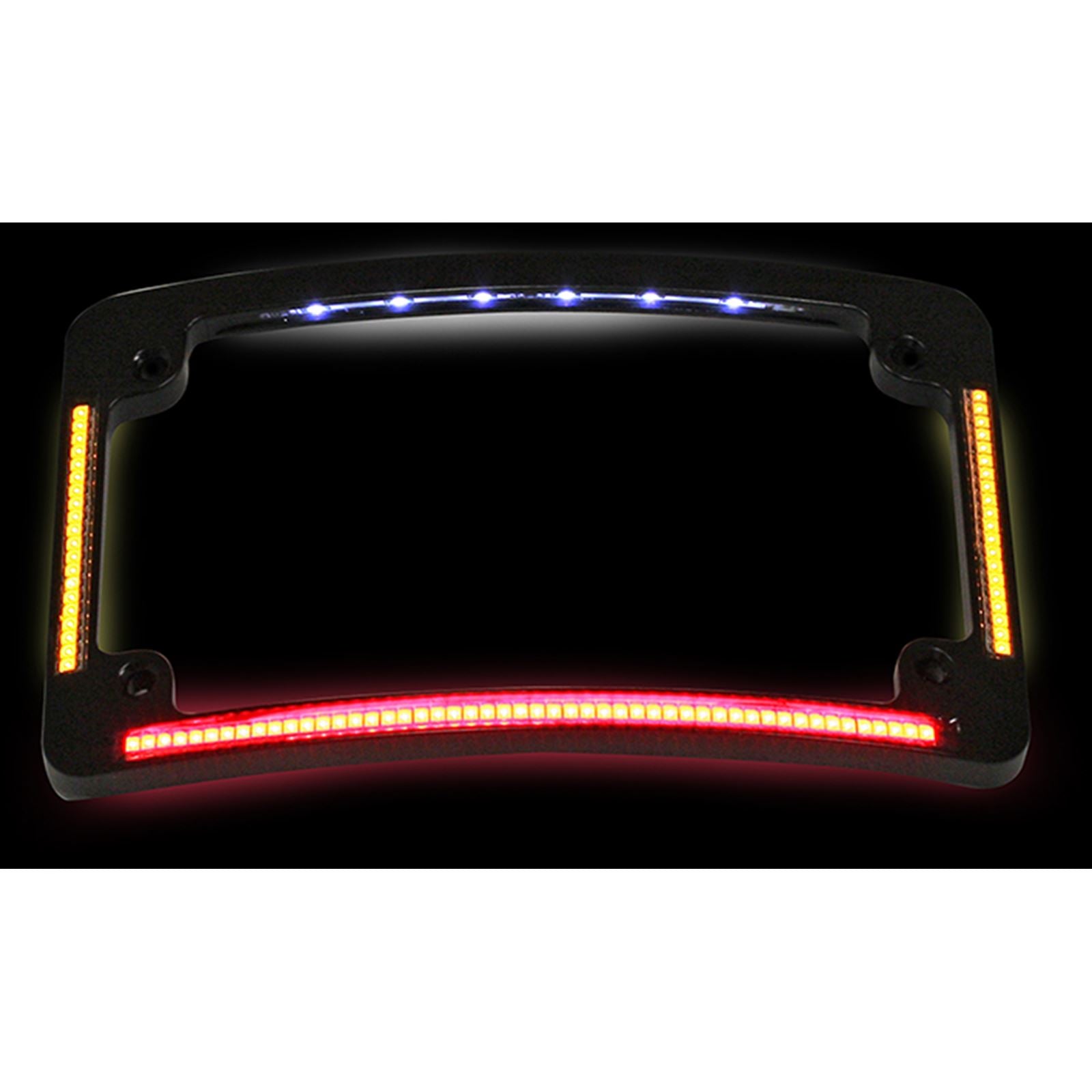 Custom Dynamics License Plate Frame - Radius - Black TF05-B_367571