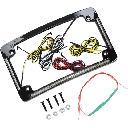 Custom Dynamics License Plate Frame - Radius - Black TF05-B_367572