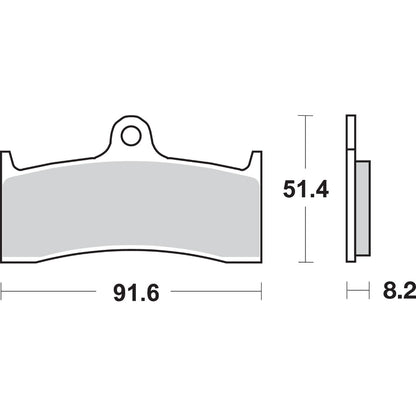 SBS Carbon Tech Brake Pads - Buell [MPN: 676H.CT]_471157