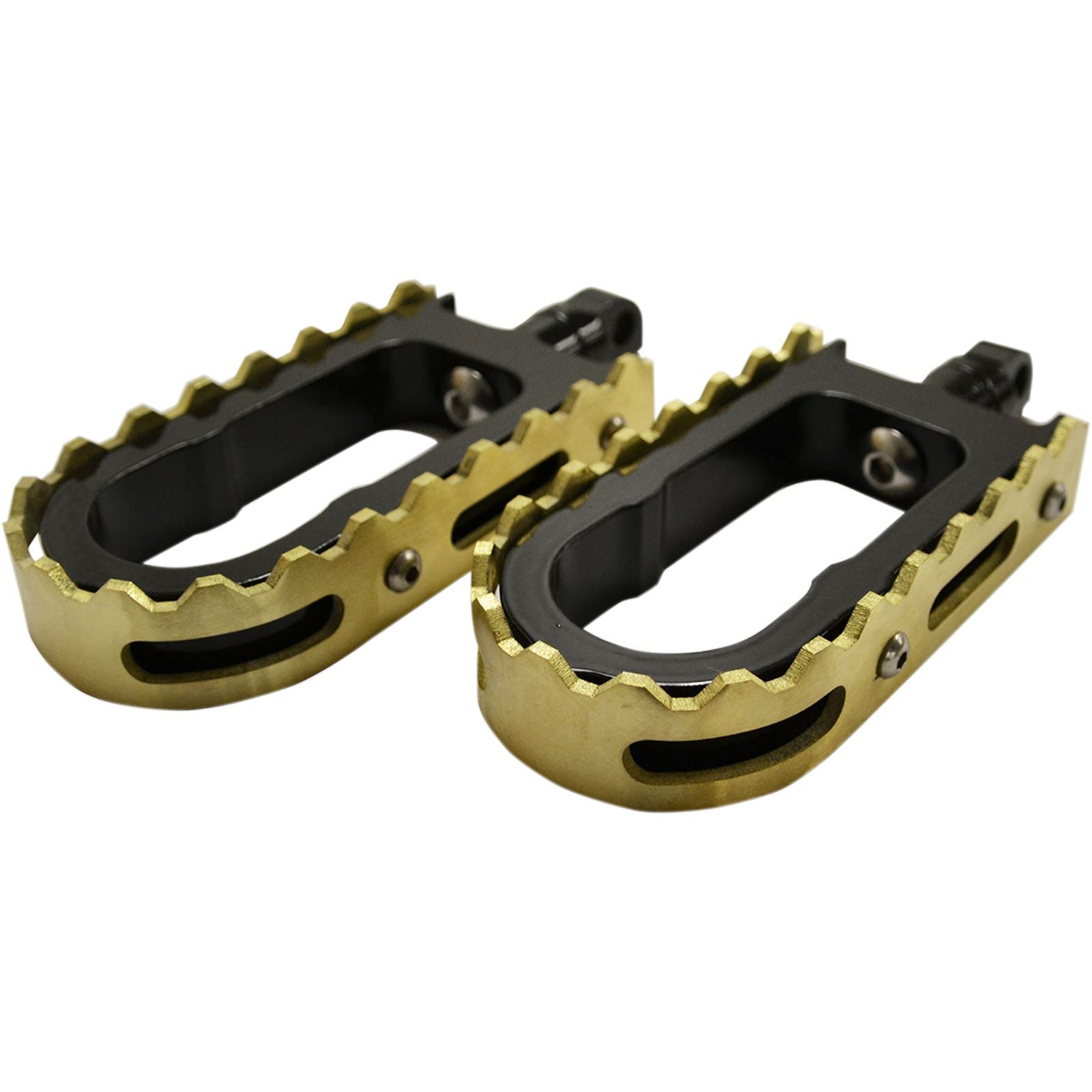 LA Choppers BMX Footpegs - Black/Brass [MPN: LA-7205-02B]_416441