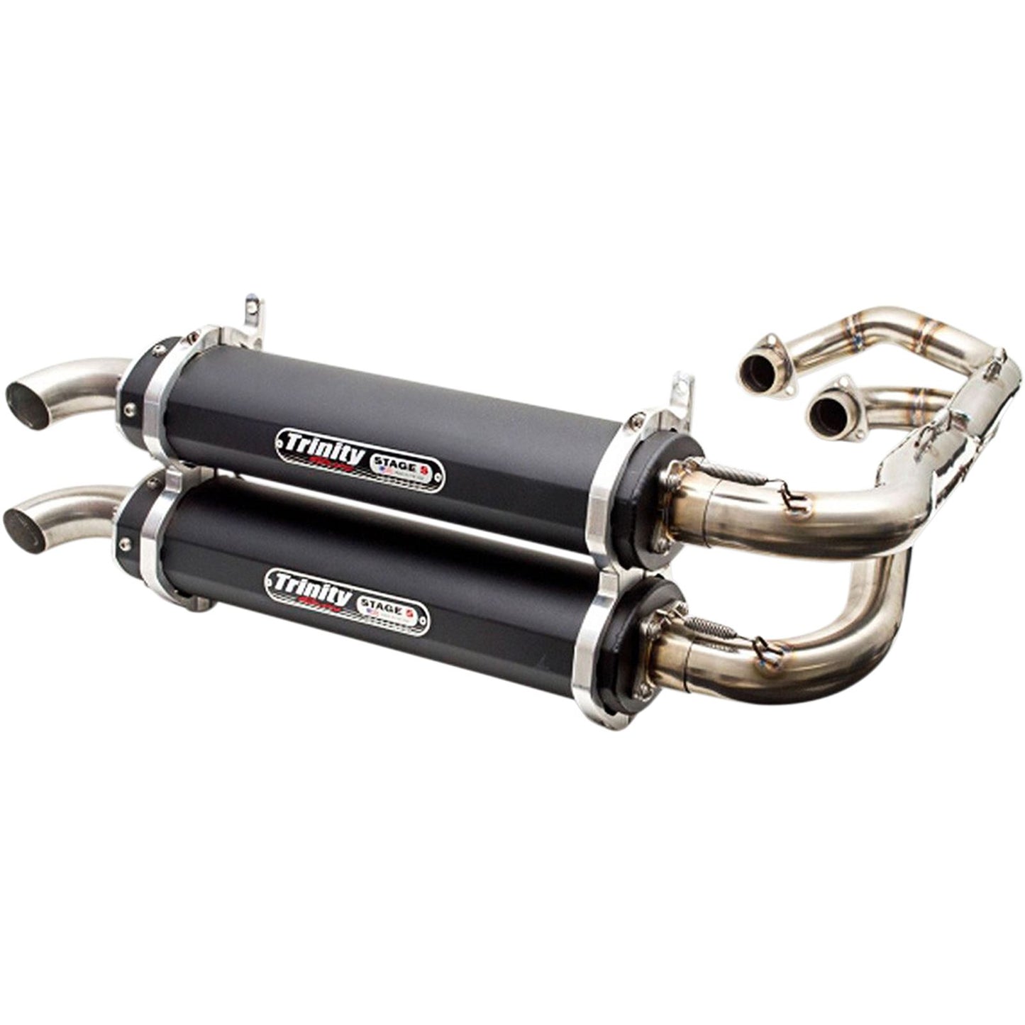 Trinity Racing Exhaust - Black - Dual [MPN: TR-4162D-BK]_485707