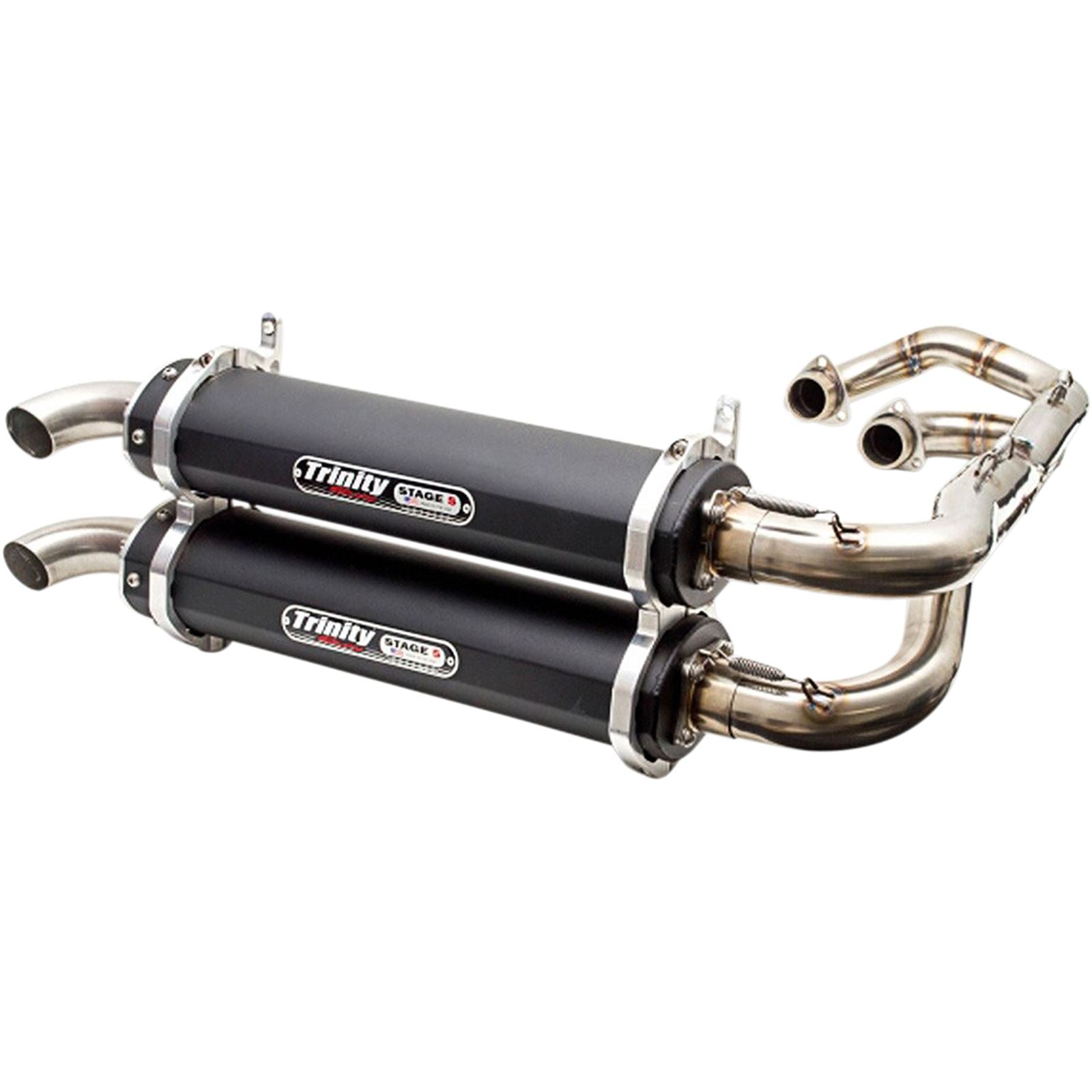 Trinity Racing Exhaust - Black - Dual [MPN: TR-4162D-BK]_485707